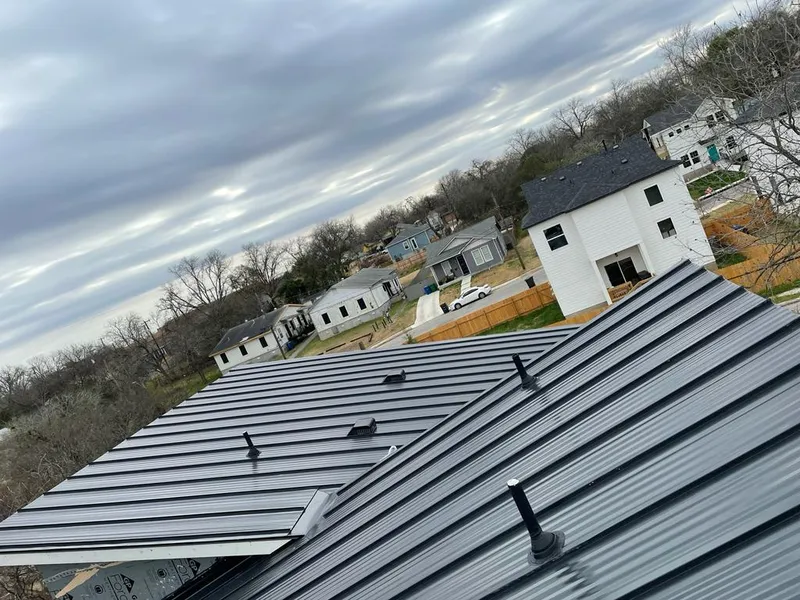 Standing seam metal roof panels with vents for Skylight Repair in Wahpeton